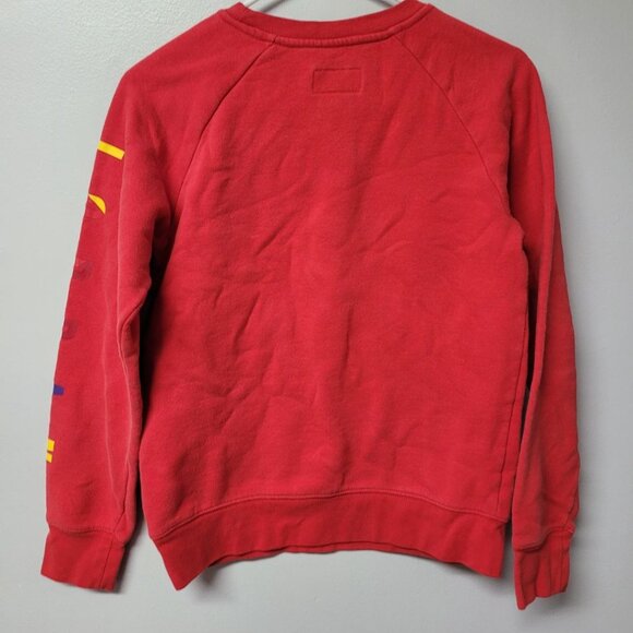 Jordan Air Sweatshirt Boys Large 12-13 Years Red Youth Basketball Embroidered - Picture 4 of 8